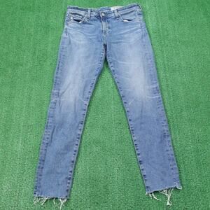 AG Adriano Goldschmied Jeans Womens 28R Blue Legging Ankle Super Skinny 29x26